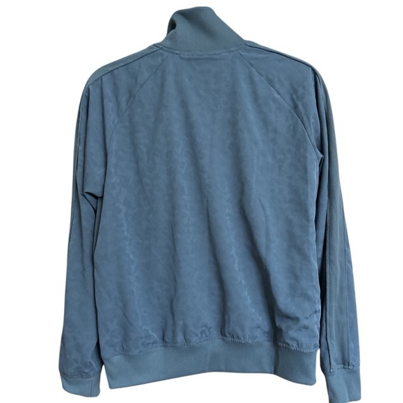 Athleta Brooklyn Womens Leopard Medieval Violet Full Zip Jacket/Sweatshirt Small - Picture 2 of 9